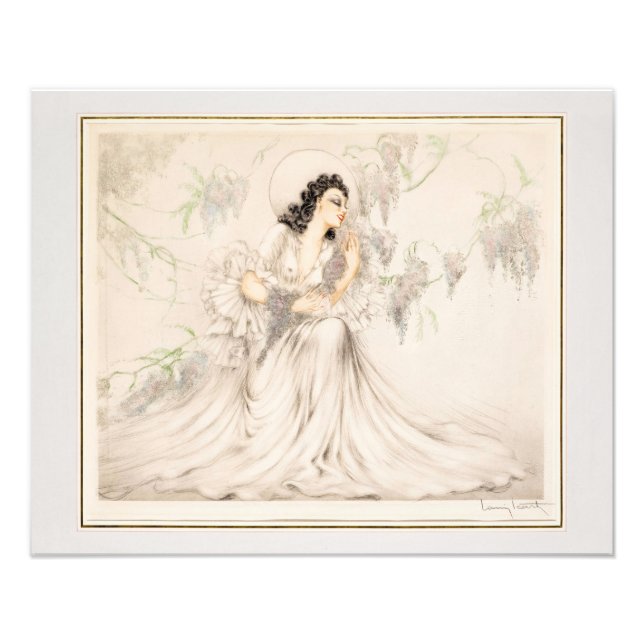 Wisteria, 1940 av Louis Icart Fototryck (Framsidan)