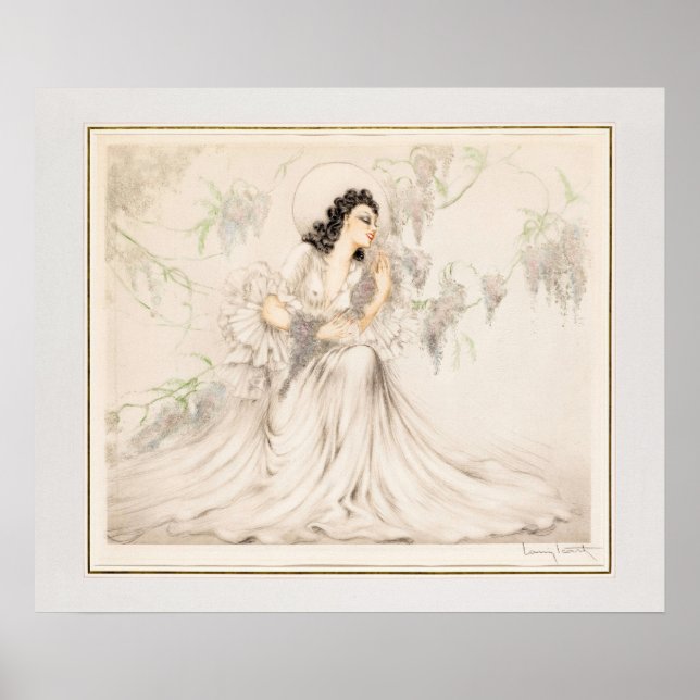 Wisteria, 1940 av Louis Icart Poster (Framsidan)