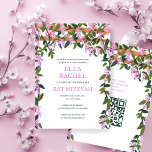 Wisteria Anpassningsbar B'nai Fladdermus Pub Mitzv Inbjudningar<br><div class="desc">Perfekt-kort för att tillkännage ett bat mitzvah, pub mitzvah eller annat judiskt firande! Hand skapade konst åt dig! FULLT ANPASSADE! Klicka på "Anpassa" ovan om du vill redigera texten och lägga till länken till QR-koden. Klicka på "Redigera med verktyg" om du vill justera typsnitt, färg och placeringar och ta bort...</div>
