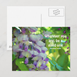 Wisteria Blomma Attityd Citat  Vykort