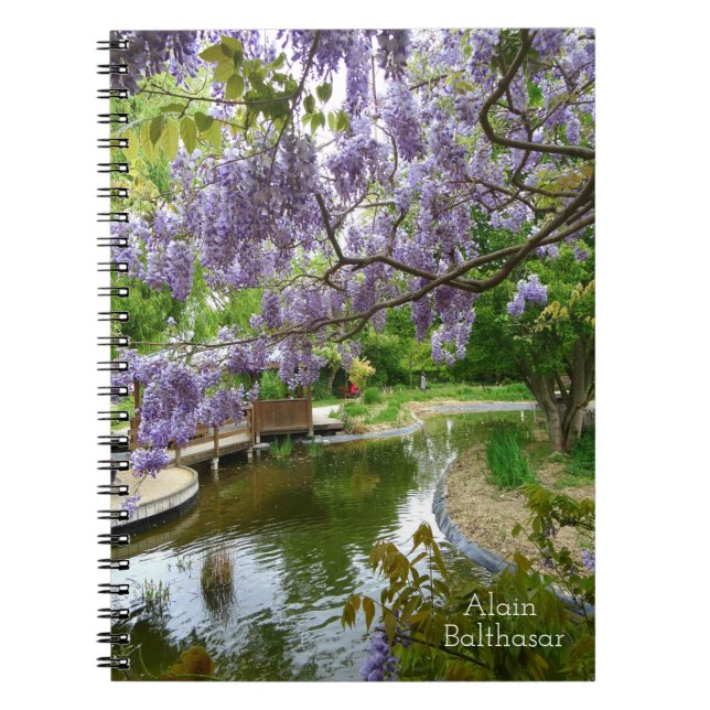 Wisteria-blommor Anteckningsbok (Framsidan)