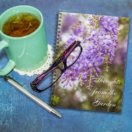 Wisteria Blooms Anteckningsbok Journal Med Spiral