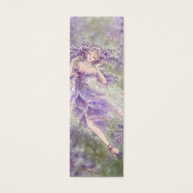 Wisteria Bookmark Litet Visitkort (Framsidan)