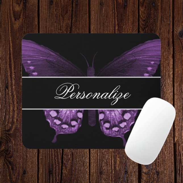 Wisteria Butterfly Banner Mousepad Musmatta (Wisteria Butterfly Banner Mousepad)