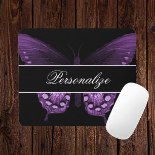 Wisteria Butterfly Banner Mousepad Musmatta
