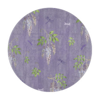 Wisteria, ferns, & Dragonflies