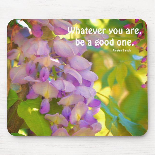Wisteria Flower Attitude Quote Musmatta (Framsidan)