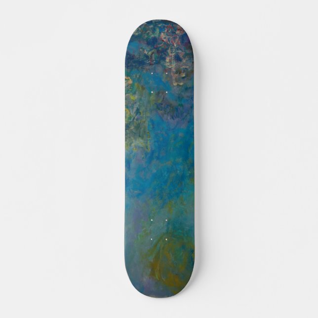 Wisteria från Claude Monet Mini Skateboard Bräda 18,5 Cm (Framsida)