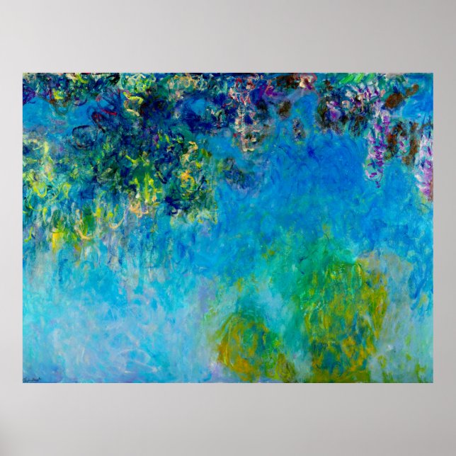 Wisteria från Claude Monet Poster (Framsidan)