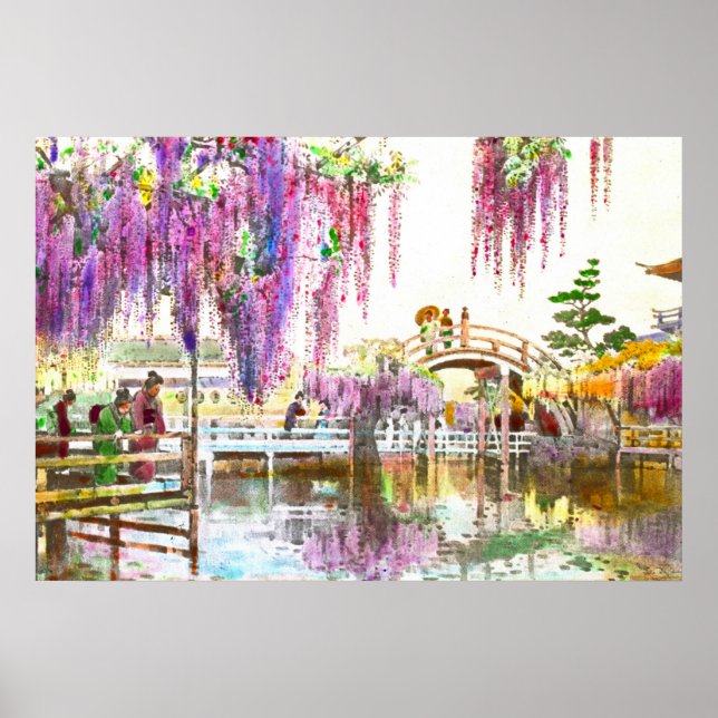 Wisteria Garden 1908 Poster (Framsidan)