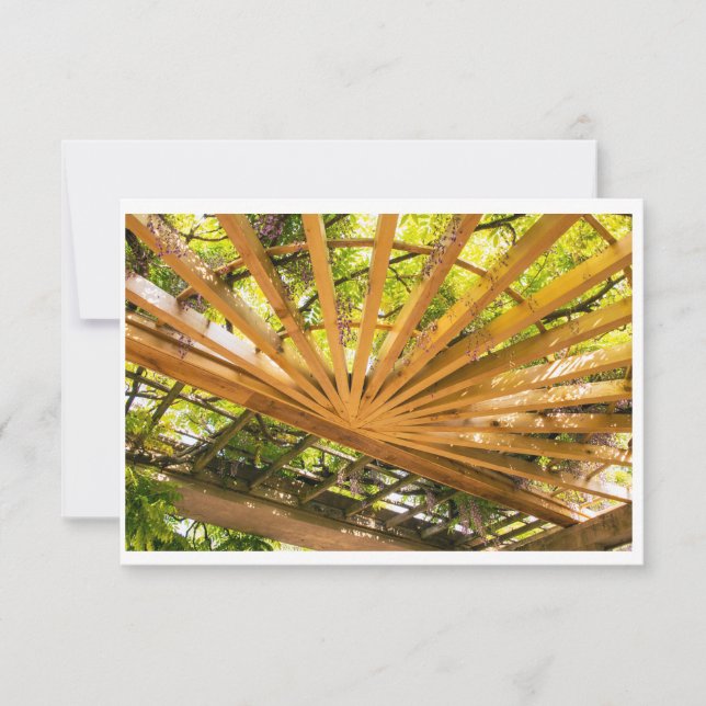 Wisteria Garden Card Tack Kort (Framsida)