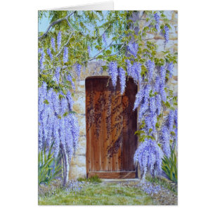 Wisteria grind-kort hälsningskort