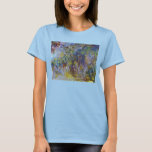 Wisteria (halva högerna) från Claude Monet Tee<br><div class="desc">Wisteria (högernas halva) (1917-1920) av Claude Monet är en vintage av konstmålning i bra som ger högernas halva av en ännu större blommigts livsmålning. En del av en serie av torkade blommålningar som Monet målade i vår från sina trädgårdar i Giverny, Frankrike. Om konstnären: Claude Monet (1840-1926) var en av...</div>