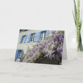 Wisteria i blom helgkort