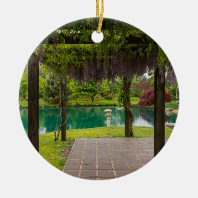 Wisteria Julgransprydnad Keramik (Framsidan)