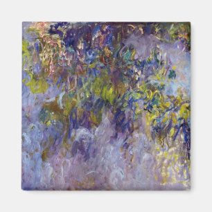 Wisteria (lämnat hälften) av Claude Monet Magnet