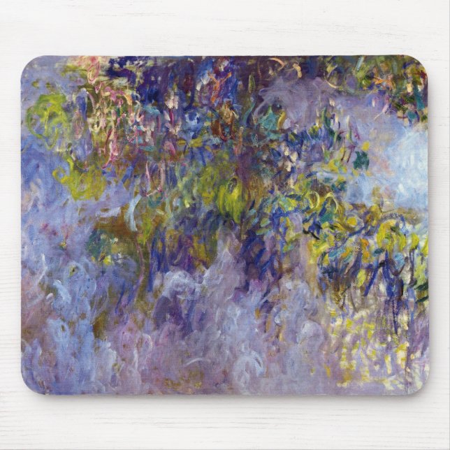 Wisteria (lämnat hälften) av Claude Monet Musmatta (Framsidan)