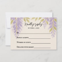 Wisteria Lane RSVP-kort