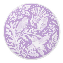Wisteria Lila Bird Blommigt Löv Woodland Söt Knopp