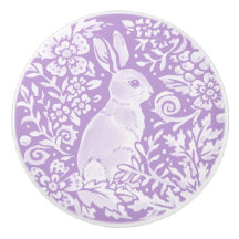 Wisteria Lila Bunny Rabbit Woodland Blommigt