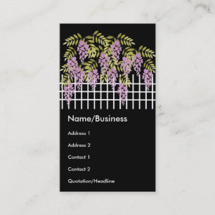 Wisteria på Affärskortet Fence Visitkort