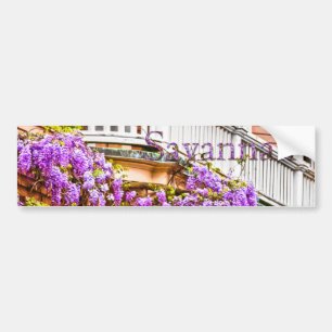 Wisteria på ett sydligt hem för vintage i Savann Bildekal
