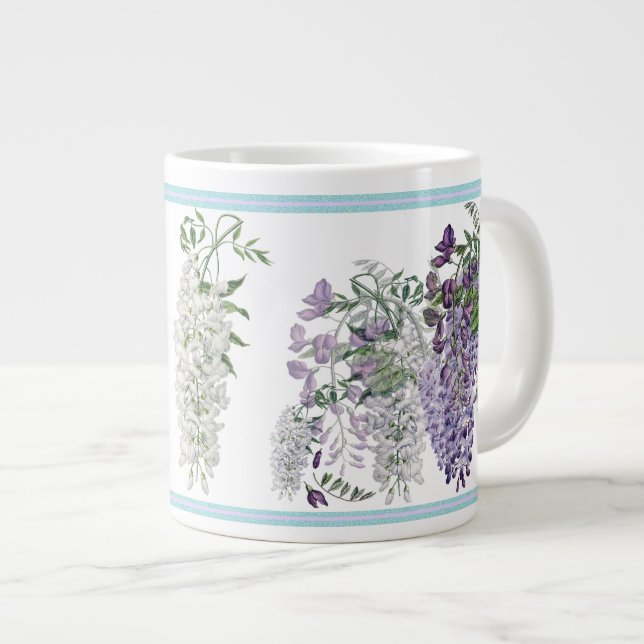 Wisteria Profusion Botanique Mugg Jumbo Mugg (Framsida höger)