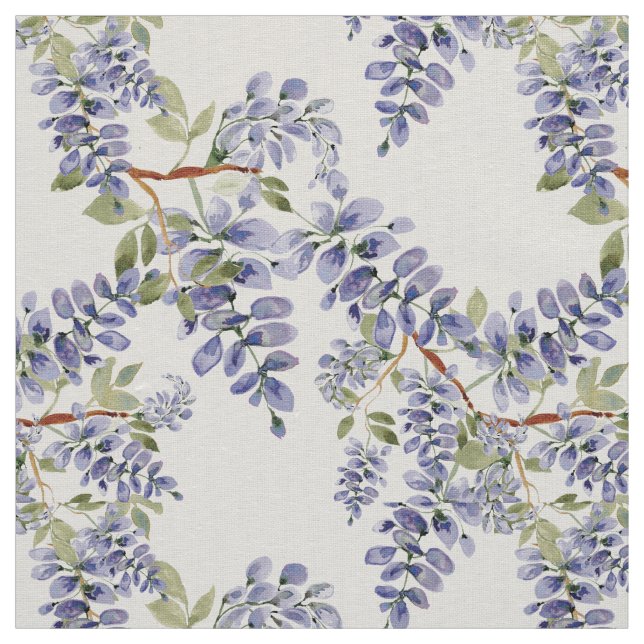 Wisteria repetera mönster linen väv tyg (Prov)