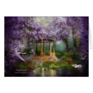 Wisteria sjö ArtCard Hälsningskort