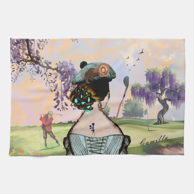 Wisteria Sunrise Golfer's Towel Kökshandduk (Horisontell)