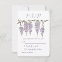 Wisteria-svarskort