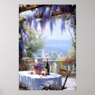 Wisteria Terrace AI Poster