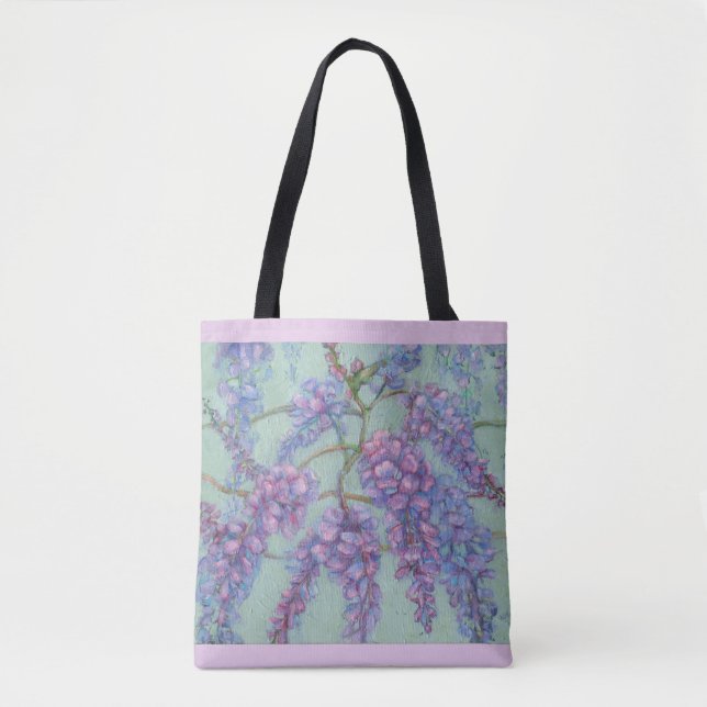 Wisteria Tote Bag Tygkasse (Framsida)