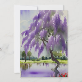 Wisteria träd inbjudningar