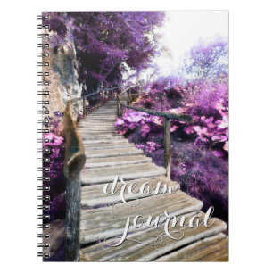 Wisteria trappor dröm journal anteckningsbok med spiral