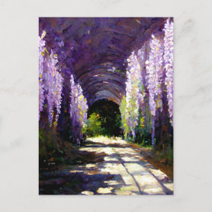 Wisteria-tunneln Vykort
