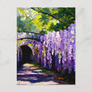 Wisteria-tunneln Vykort