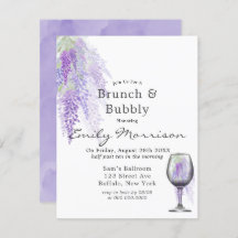 Wisteria Vin Glass Brunch & Bubbly-inbjudan