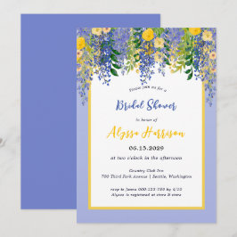Wisteria Watercolor Blommigt Möhippa Inbjudningar