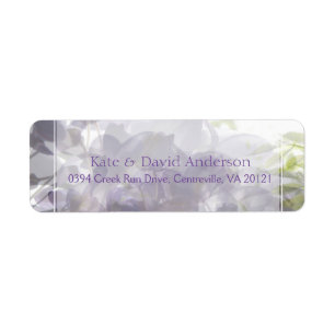 ©Wisteria Whisper/Bröllop eller All-Tillfälle Anpa Returadress Etikett