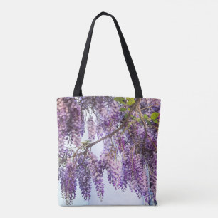 Wisteriaälskaretotot hänger lös tygkasse