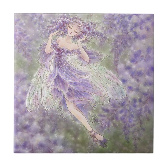 Wisteriaen belägger med tegel kakelplatta (Framsidan)