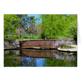 Wisteriaen i blom i löst parkerar, Kansas City Hälsningskort