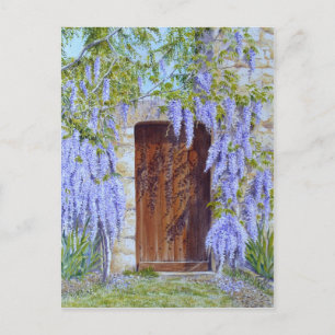 wisteriagrindkort vykort