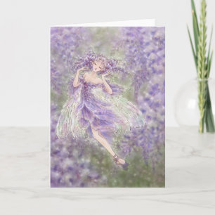 Wisteriahälsningkort Kort
