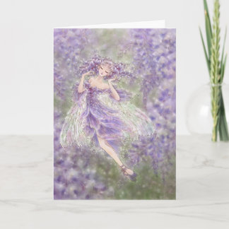 Wisteriahälsningkort Kort