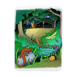 Wisteriakylskåpmagnet Magnet