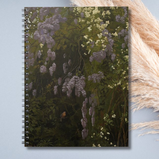 Wisterior i blom - Blommig komposition Anteckningsbok (Skapare uppladdad)