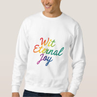 Wit Einternal Joy - Regnbågtypografi Art