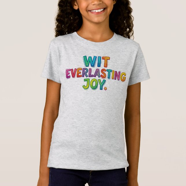 Wit Evig Glädje – Tidlös Humor T-shirt (Framsida)